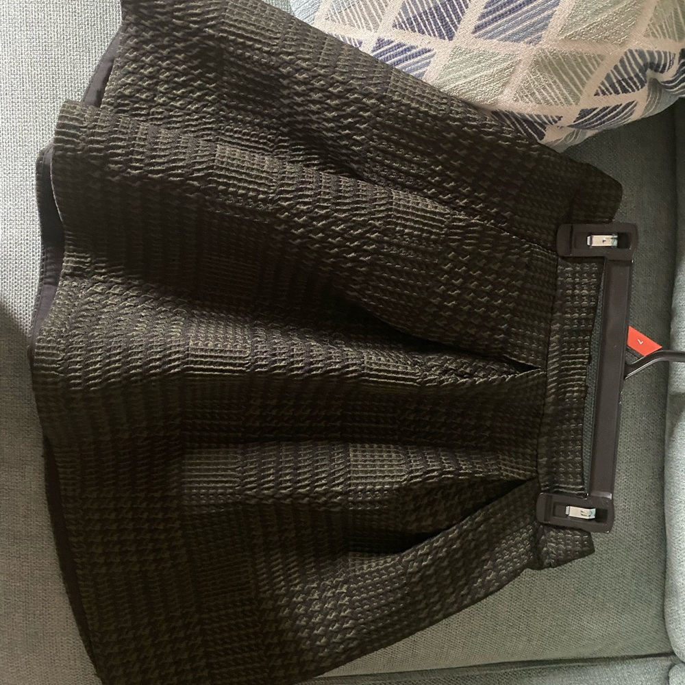 Express Black Patterned Skirt